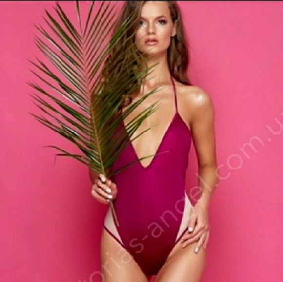New VS Pink One Piece Swimsuit Magenta color - Picture 3 of 8